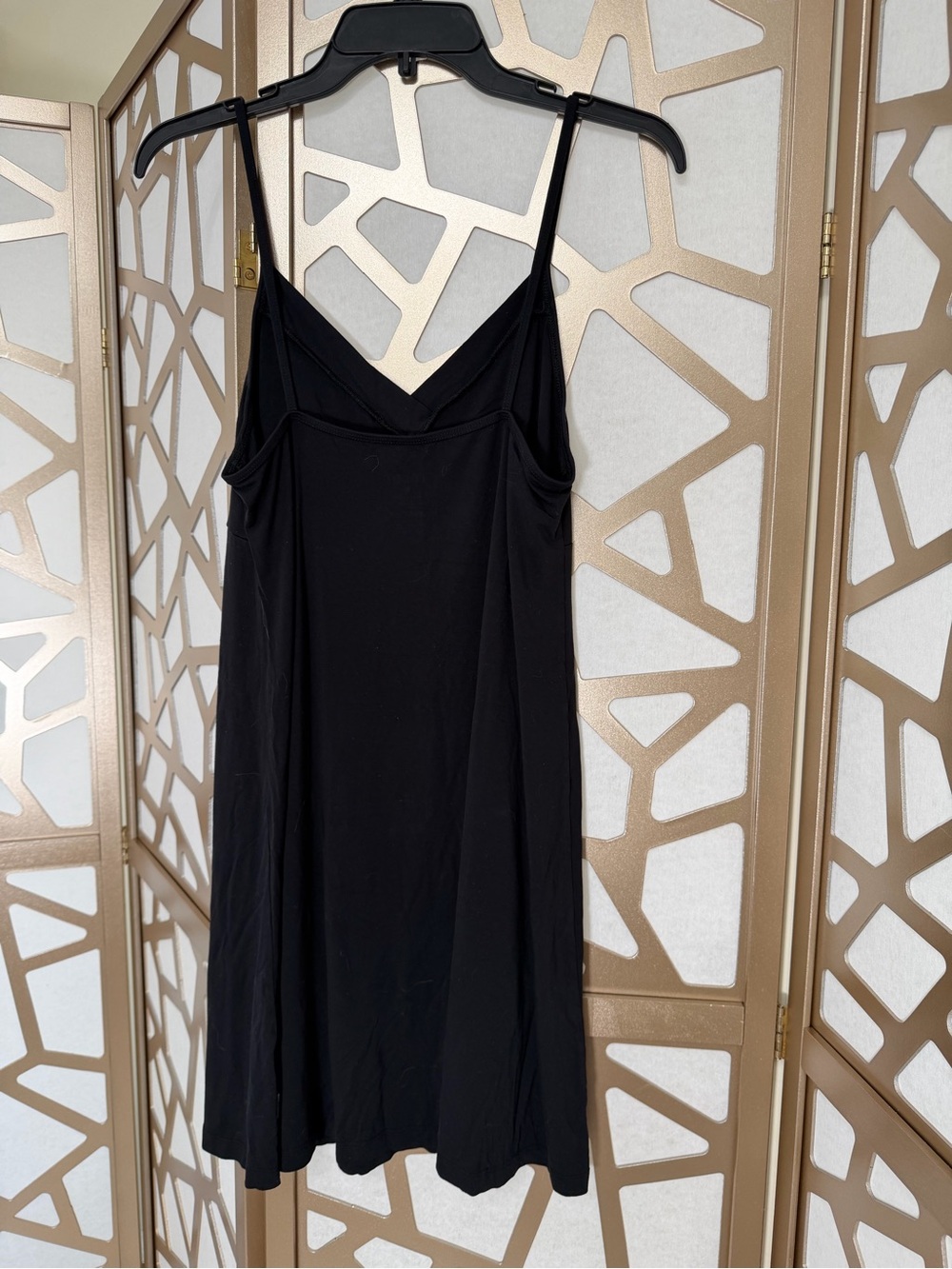 Boody bamboo-viscose slip sleep dress in charcoal gray, size Medium.